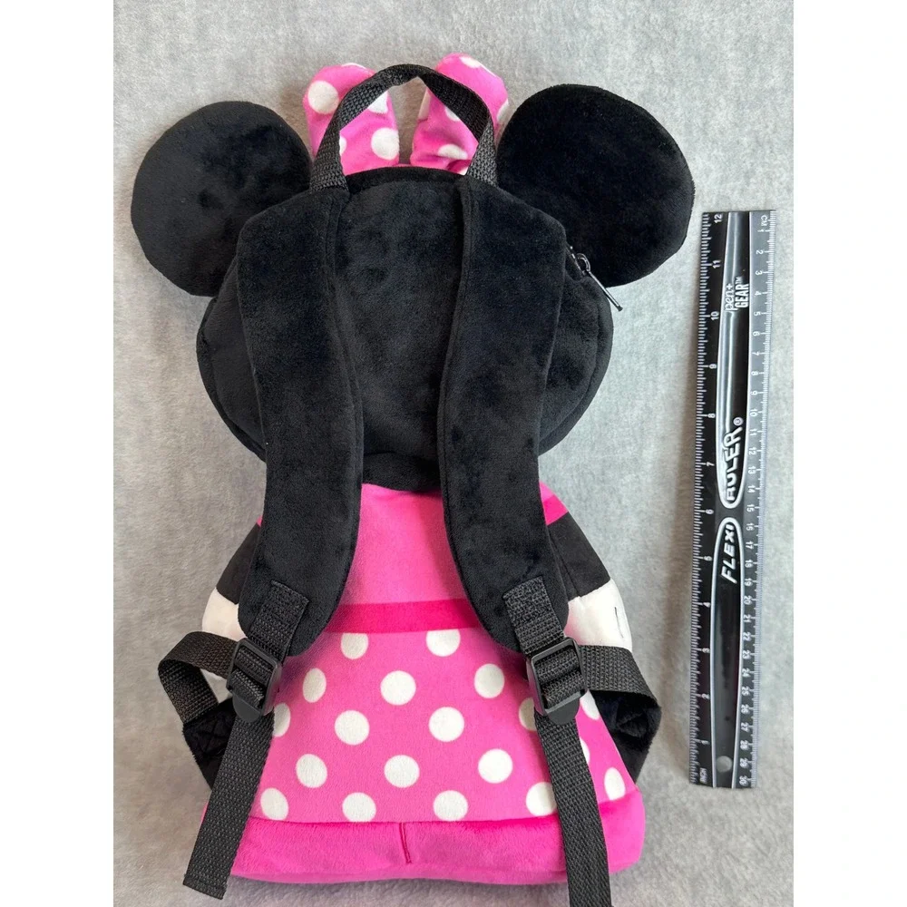 Itty Bittys Disney Minnie Mouse Toddler Backpack‎ Plush Pink Polka Dot Kids
